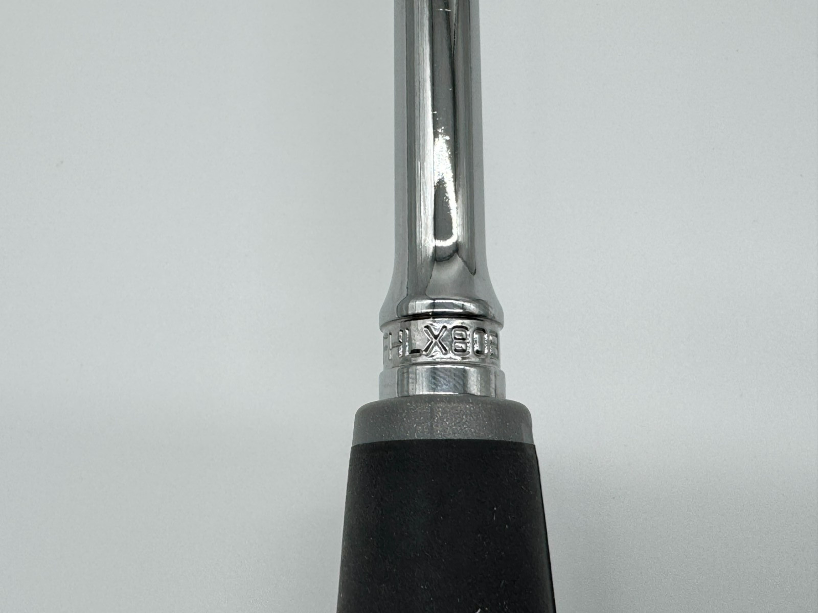 Snap-On Tools NEW FHLX80B 3/8 Dr Soft Grip Long Locking Head Ratchet Dk Titanium