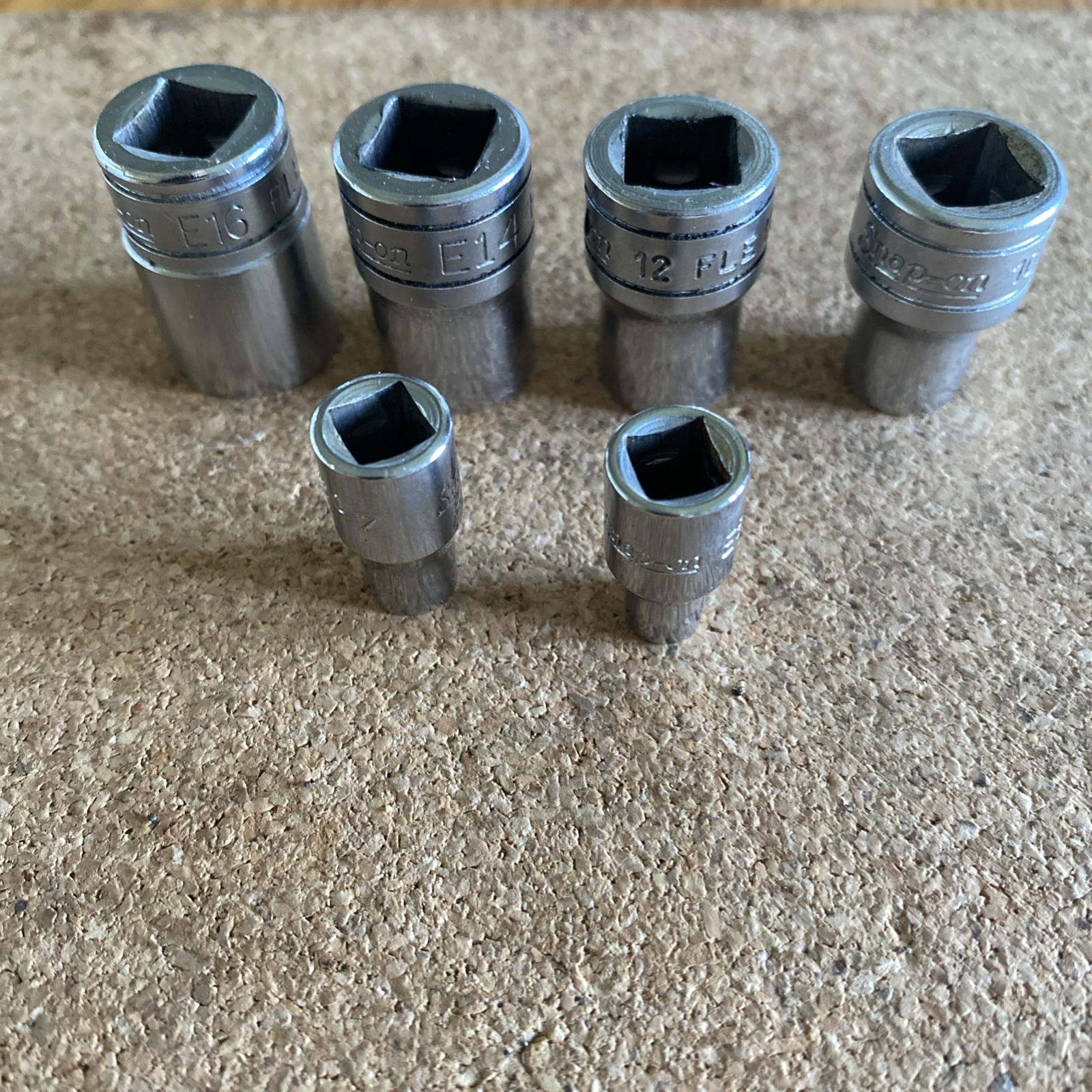Snap On FLE/TLE Female Torx Bit Bundle – 16-14-12-10-6-5 Mm – 6 Pcs Metric