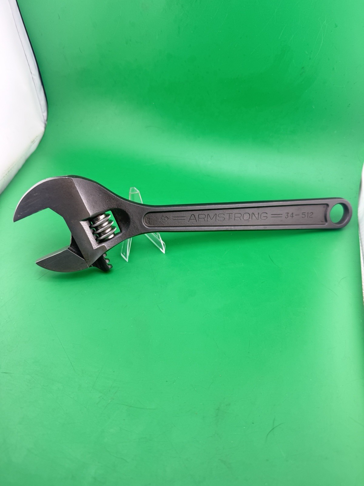 ARMSTRONG 34-512 12in. Adjustable Wrench USA opens & closes smoothly & Tight