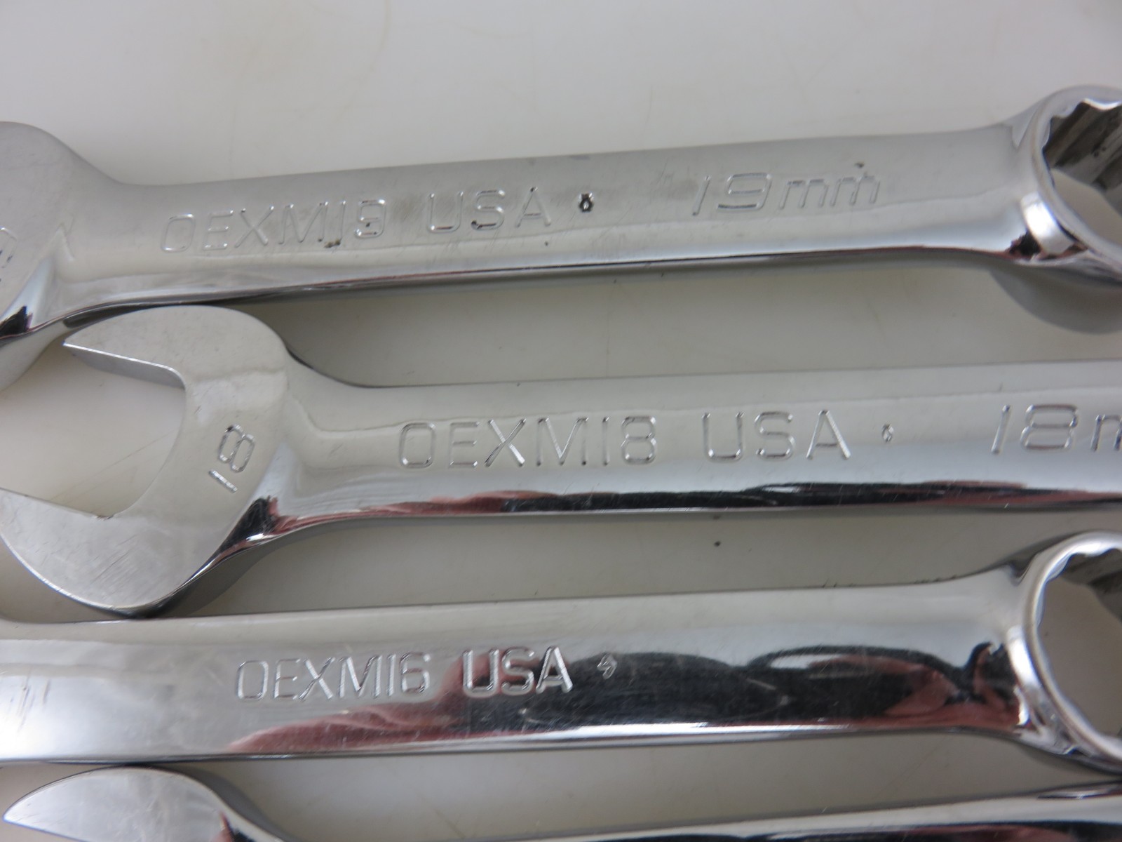 Snap-On OEXM SHORT Metric Combination Wrench 6mm-19mm 12pc Set Made In USA