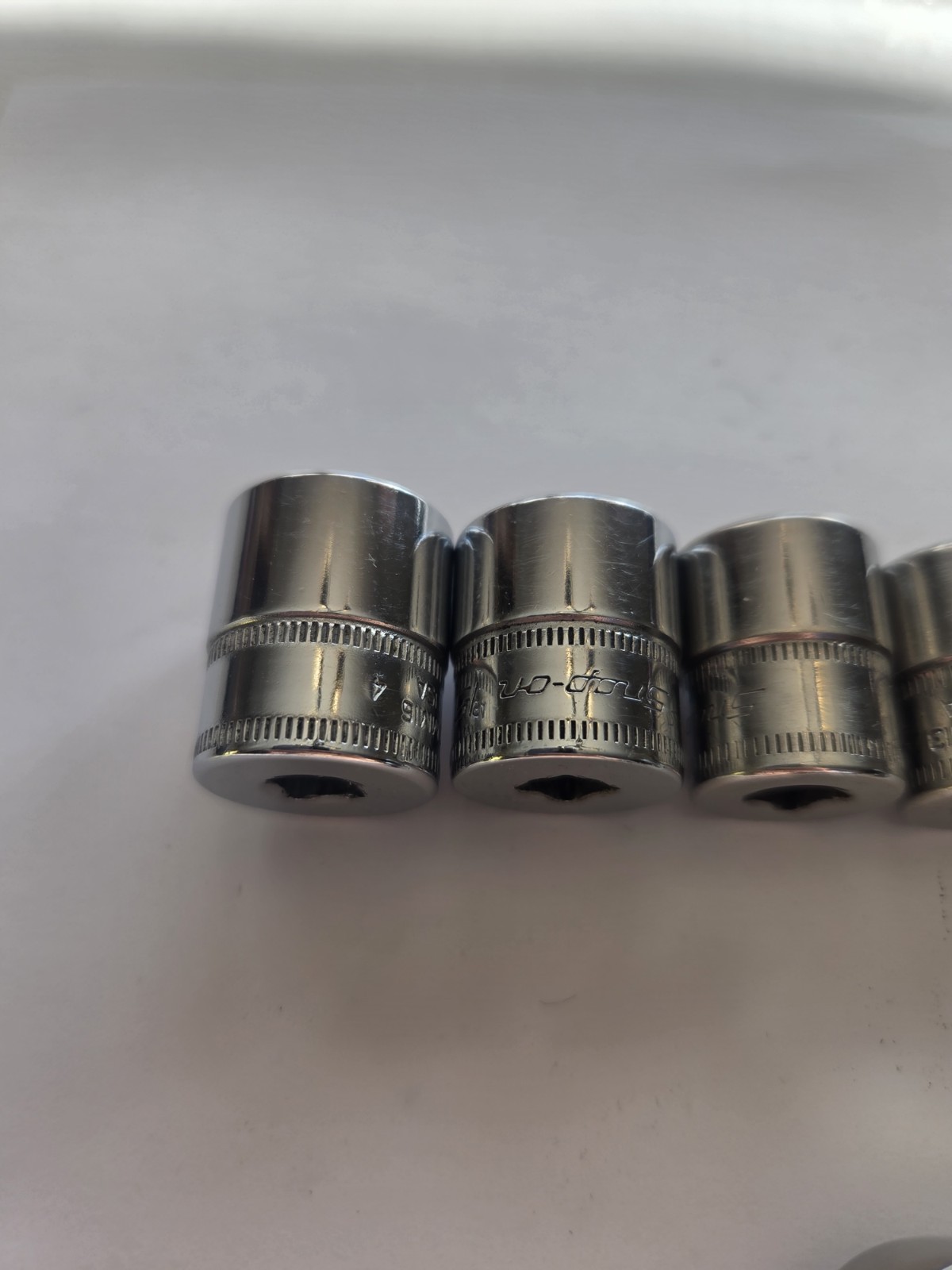 Snap On 16 Piece METRIC 1/4″ Drive Shallow 6 Point Socket Set Ratchet 4 TO 16MM