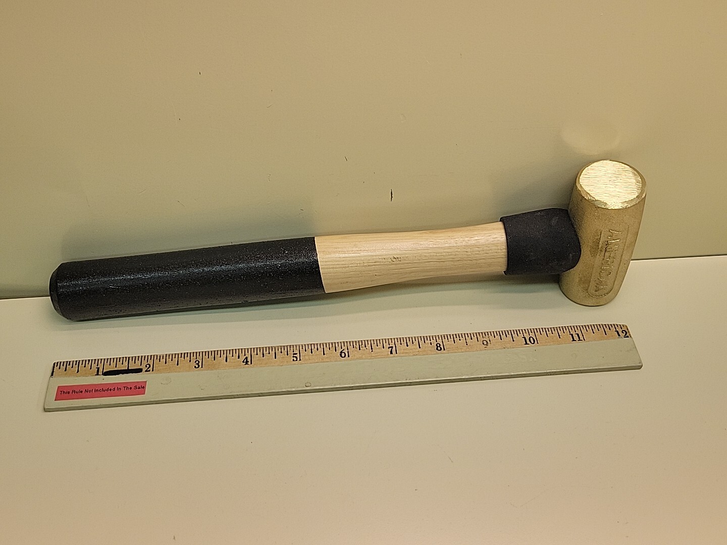 1 Lb Brass Hammer Hickory Handle 1 Pound Brass New Old Stock