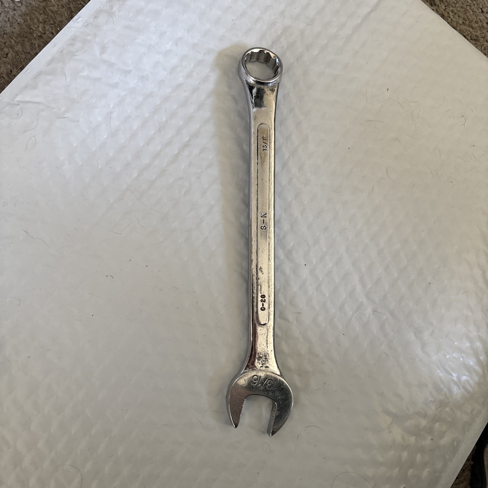 S-K Tools C-26 USA 12 Point 13/16″ Combination Wrench 10″ Long – Chrome Forged