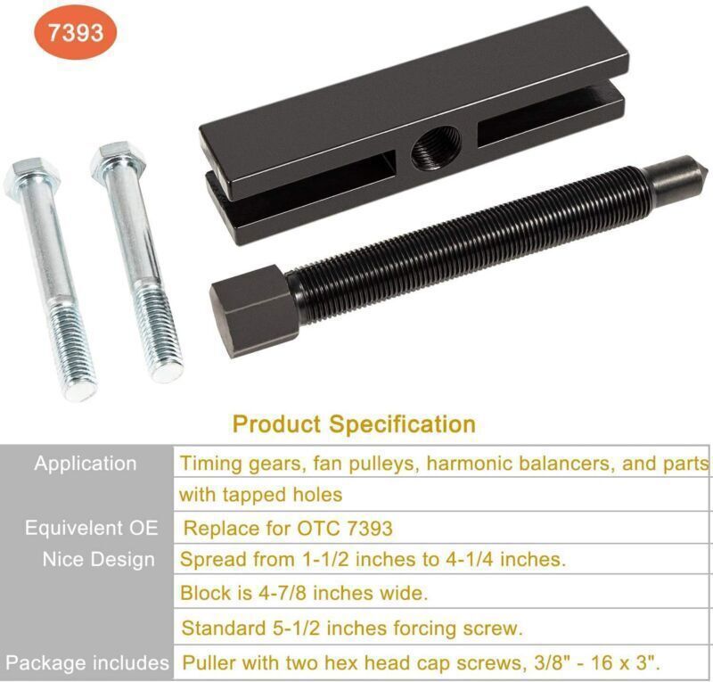 Gear and Pulley Puller 7393 & Large Gear and Pulley Puller 522 for Timing Gears
