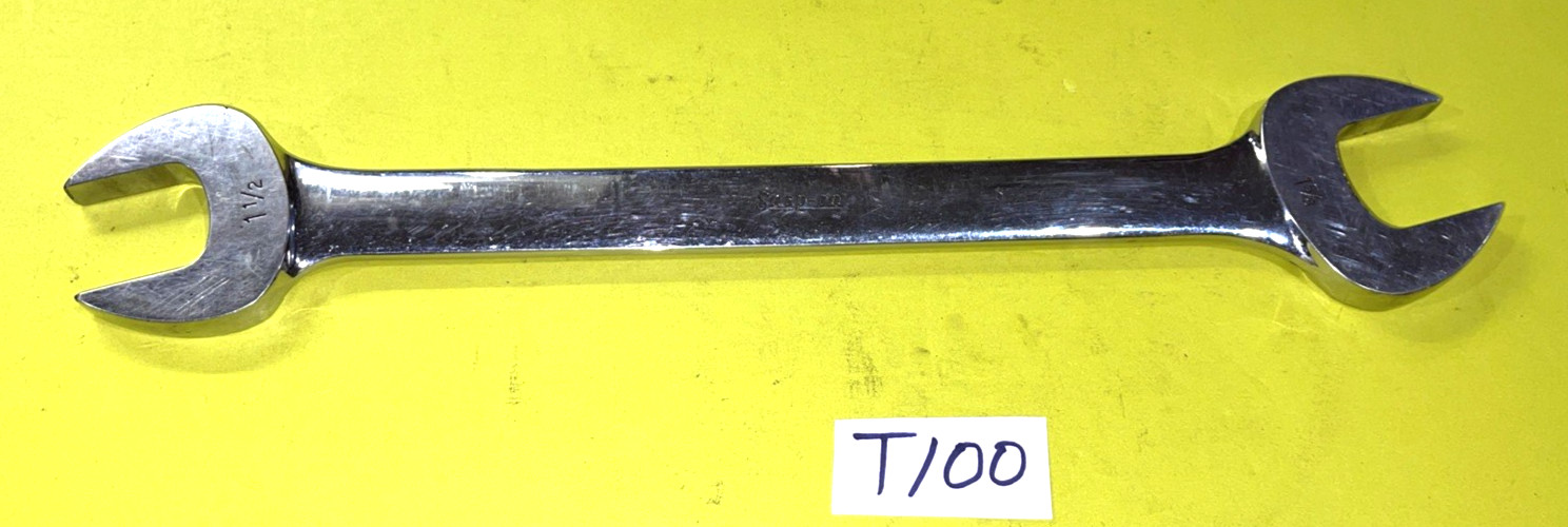 SNAP-ON TOOLS SAE. 1-1/2 / 1-5/8 OPEN END WRENCH 19 IN LONG SHIPPED FREE IN US