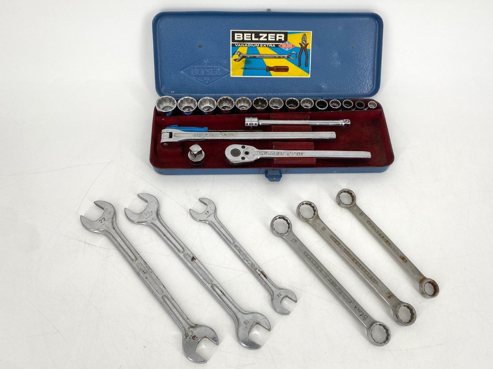 * BELZER RATCHET BOX 7750 9-22mm VINTAGE TOOL
