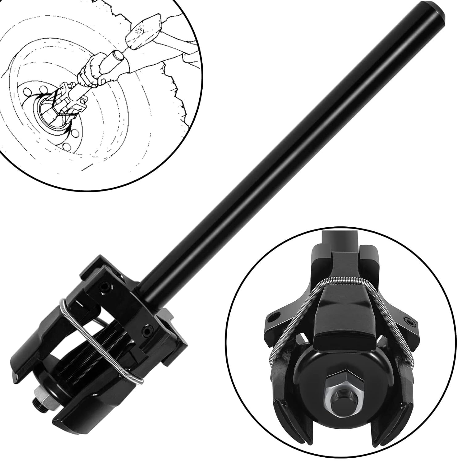 Truck Universal Bearing Cup Remover / Installer 7180 Fit 3-5/8″ to 6-1/2″ OD