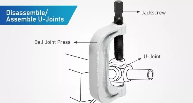 Truck Car Ball Joint Remover Extractor Clamp Bushing Press Auto Service Tool Set