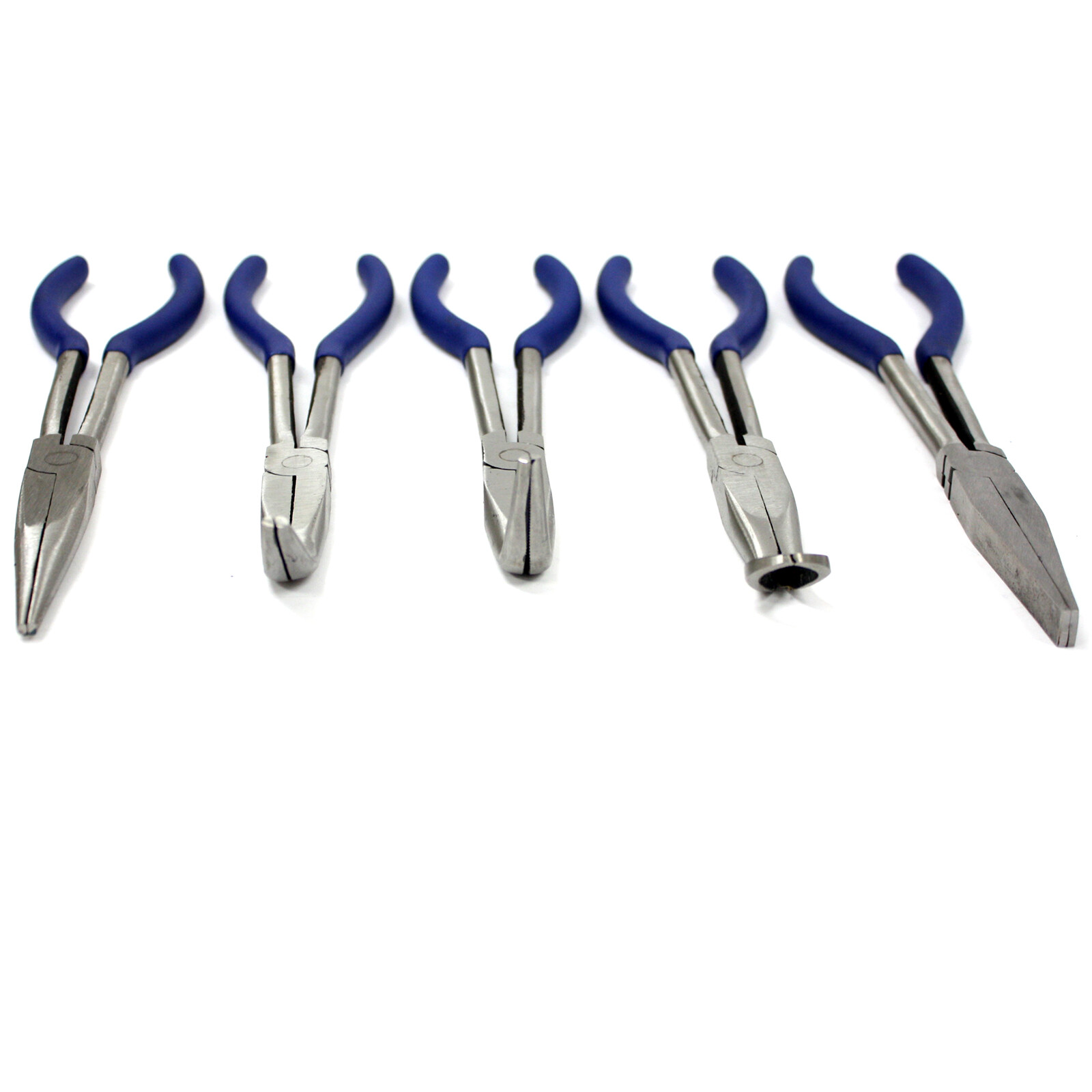 5 PCS 11″ LONG NEEDLE NOSE PLIERS SET LONG REACH TOOL PLIERS