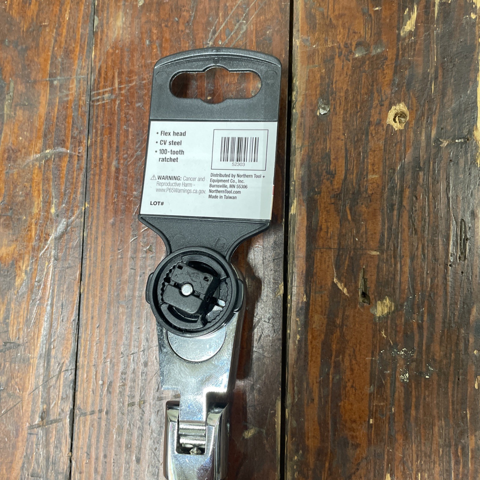 Klutch 11-1/4” Offset Flex Head Ratchet 3/8” Drive Quick Release 52303