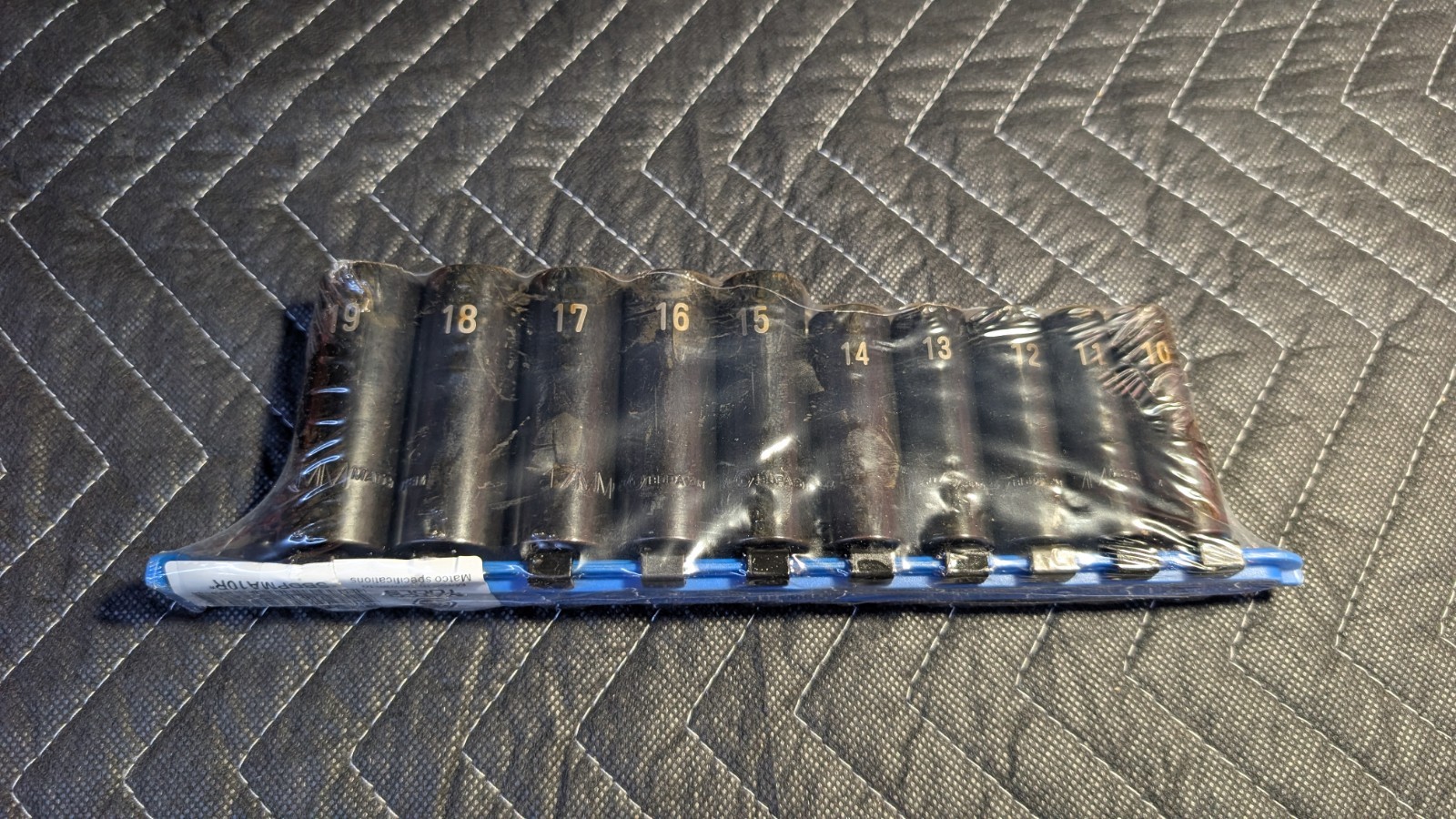 Matco Tools SBDPMA10R – 3/8″ Dr 10 Pc Metric Deep Pro Non-Slip Impact Socket Set