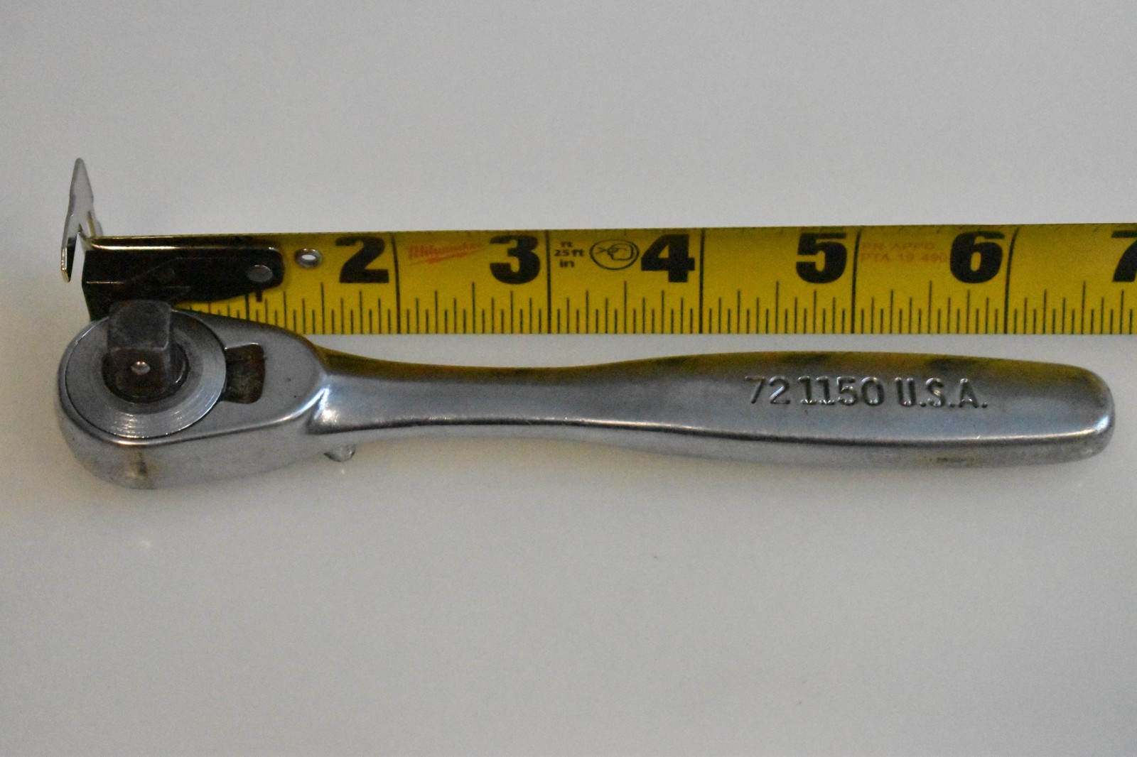 Easco Tools 721150 Ratchet Wrench 3/8″ Drive USA Smooth Polished Handle