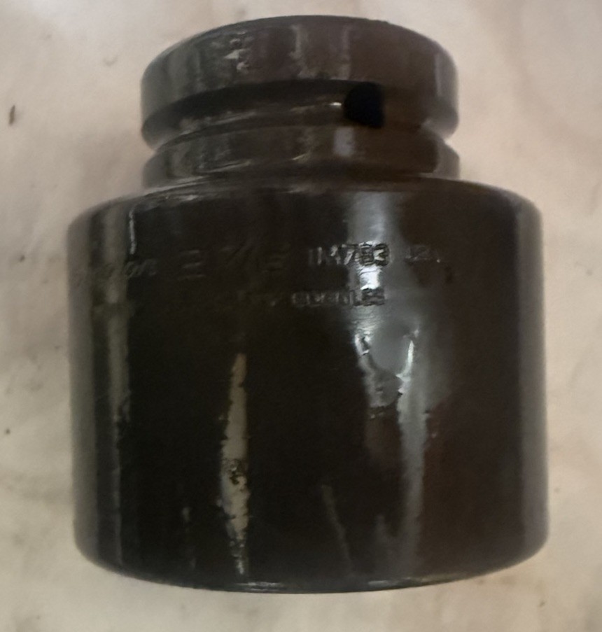 Snap-On IM783 Shallow Impact Socket 1″ Drive Big 2-7/16″ 62MM 6 Pt See Pics/read