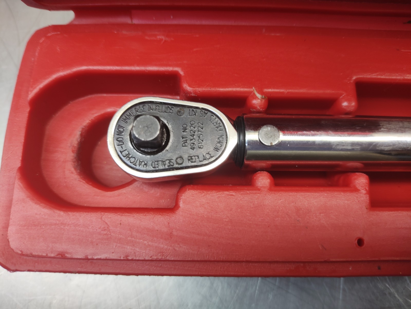 Snap-on QD1R50 1/4″ Drive Ratchet Click Torque Wrench 10-50 in/ lbs USA