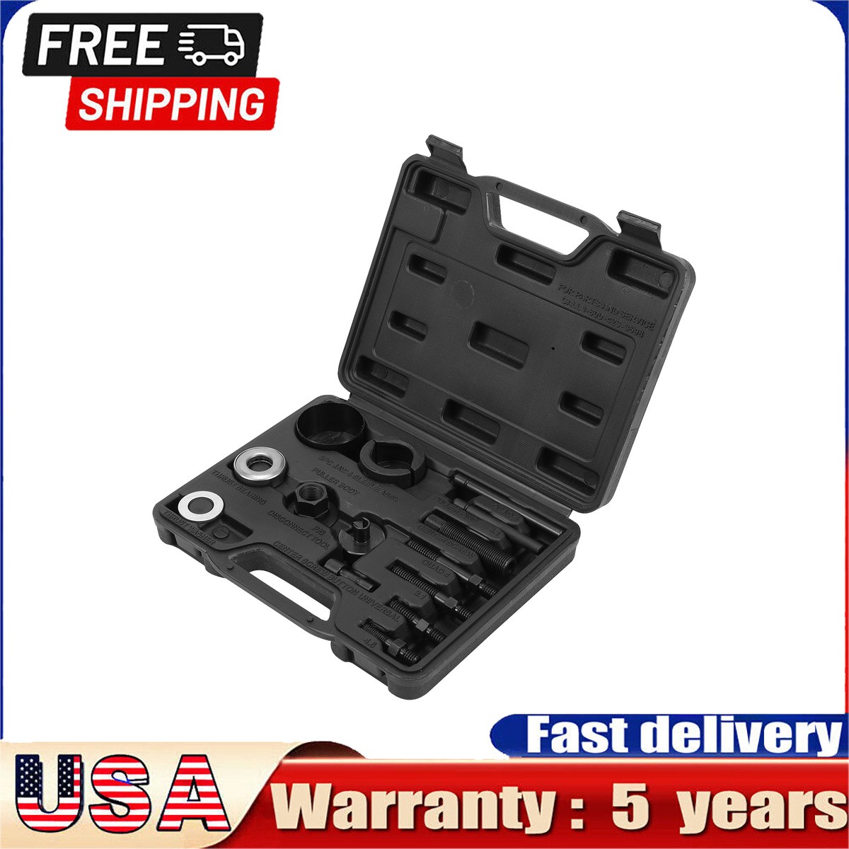 14PCS Set Power Steering Pump Puller Remover Installer Tool Universal Fit