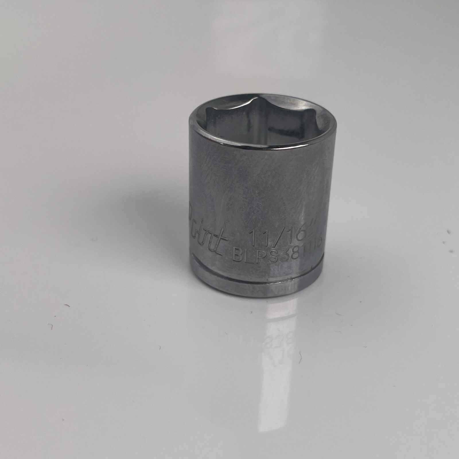 Blue Point Snap-on 3/8″ Drive 6 Pt Shallow SAE Chrome Socket BLPS381116 11/16″
