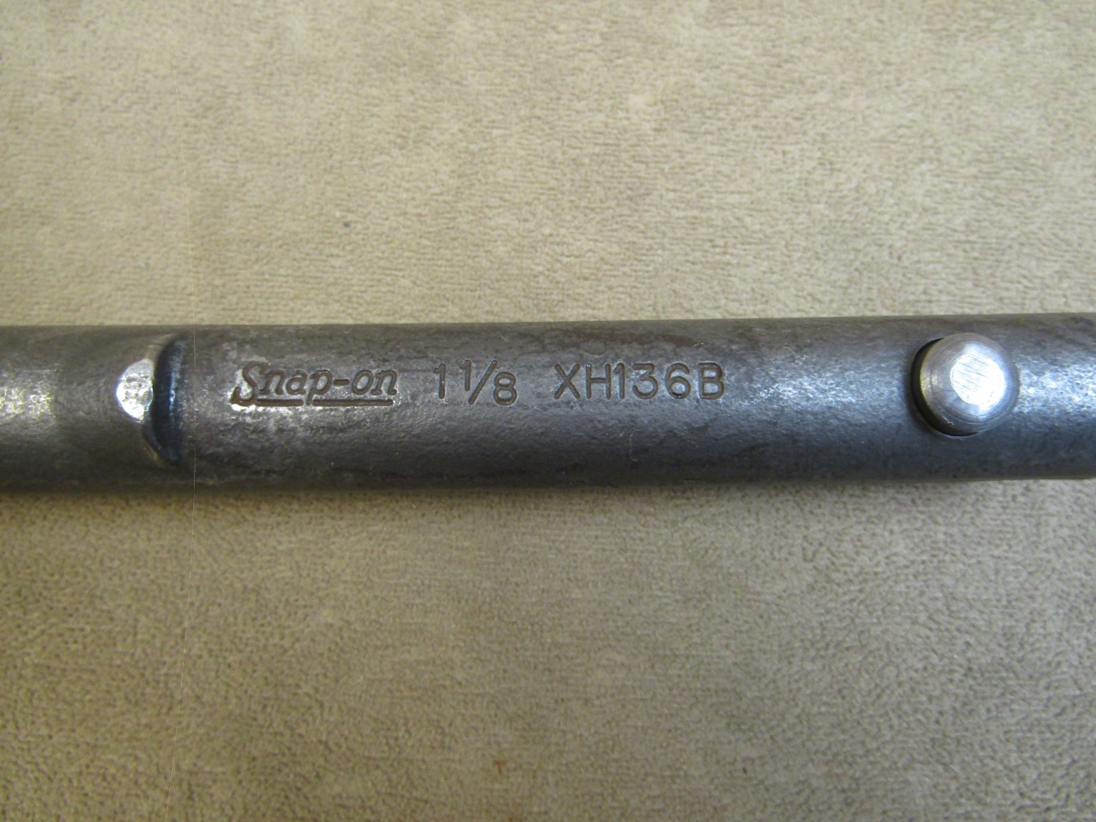 NICE! SNAP ON TOOLS NO.XH136B 1-1/8″ SAE TUBULAR BOX END EXTENSION BAR WRENCH