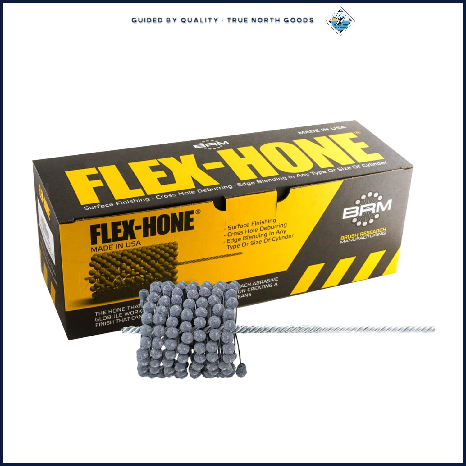 Silicon Carbide Flex-Hone Tool for Finishing Soft Ferrous Materials 240 Grit