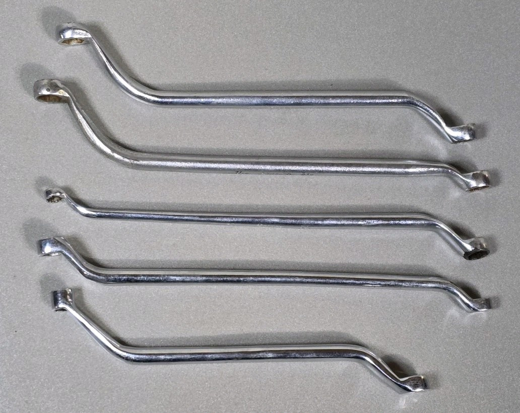 (5) Snap On B1460A B1460B B1456A S6110A 1467A Offset Bleeder Wrench Wrenches