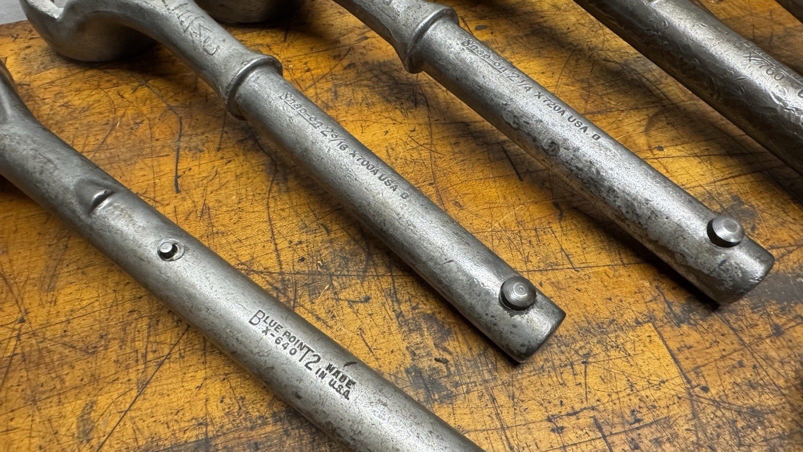 Snap-On Blue Point Box End Heavy Duty Tubular Wrench 17pc Set 1-7/16” To 3-1/8”