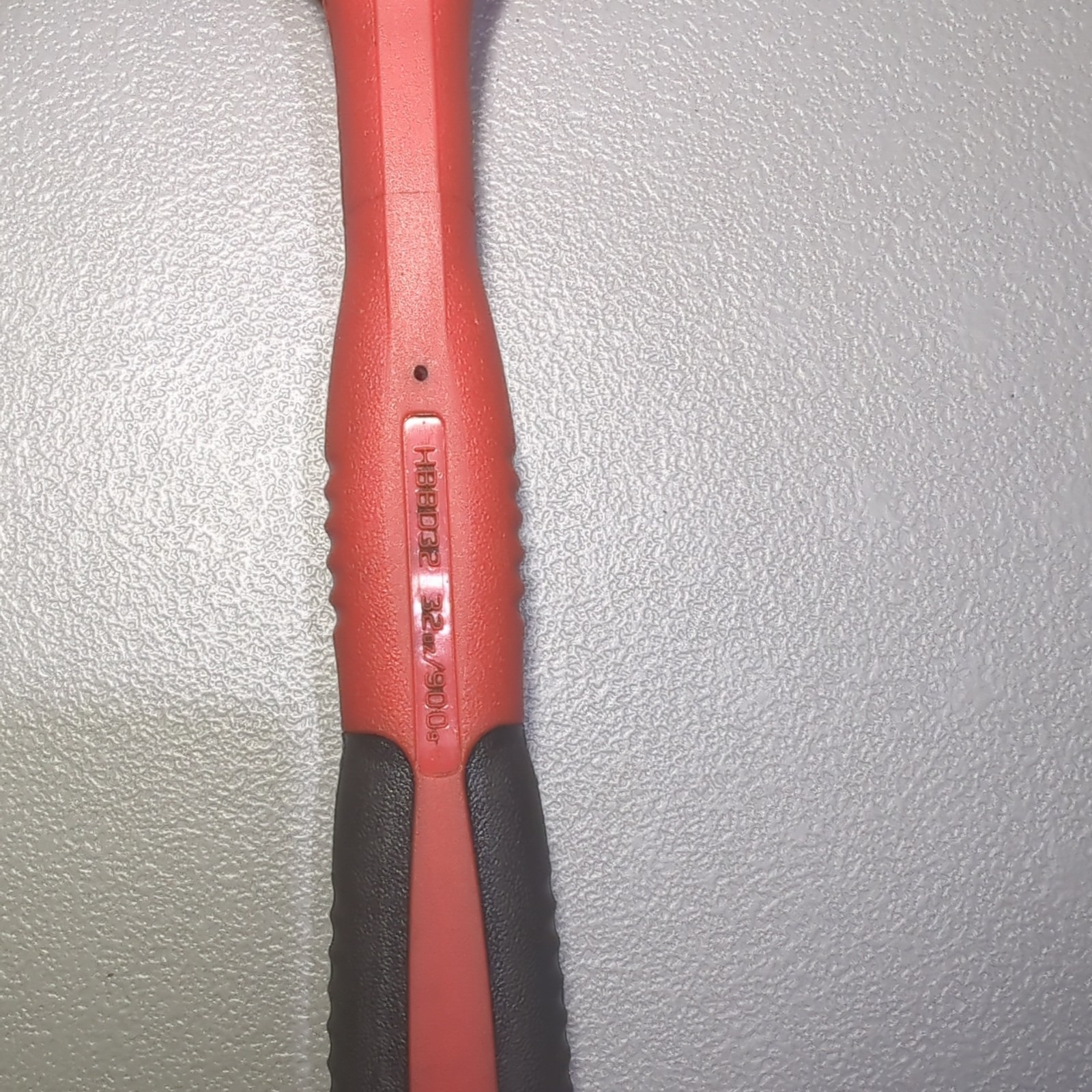 Snap On Tools 32 Ounce RED Soft Grip Dead Blow Ball Peen Hammer HBBD32