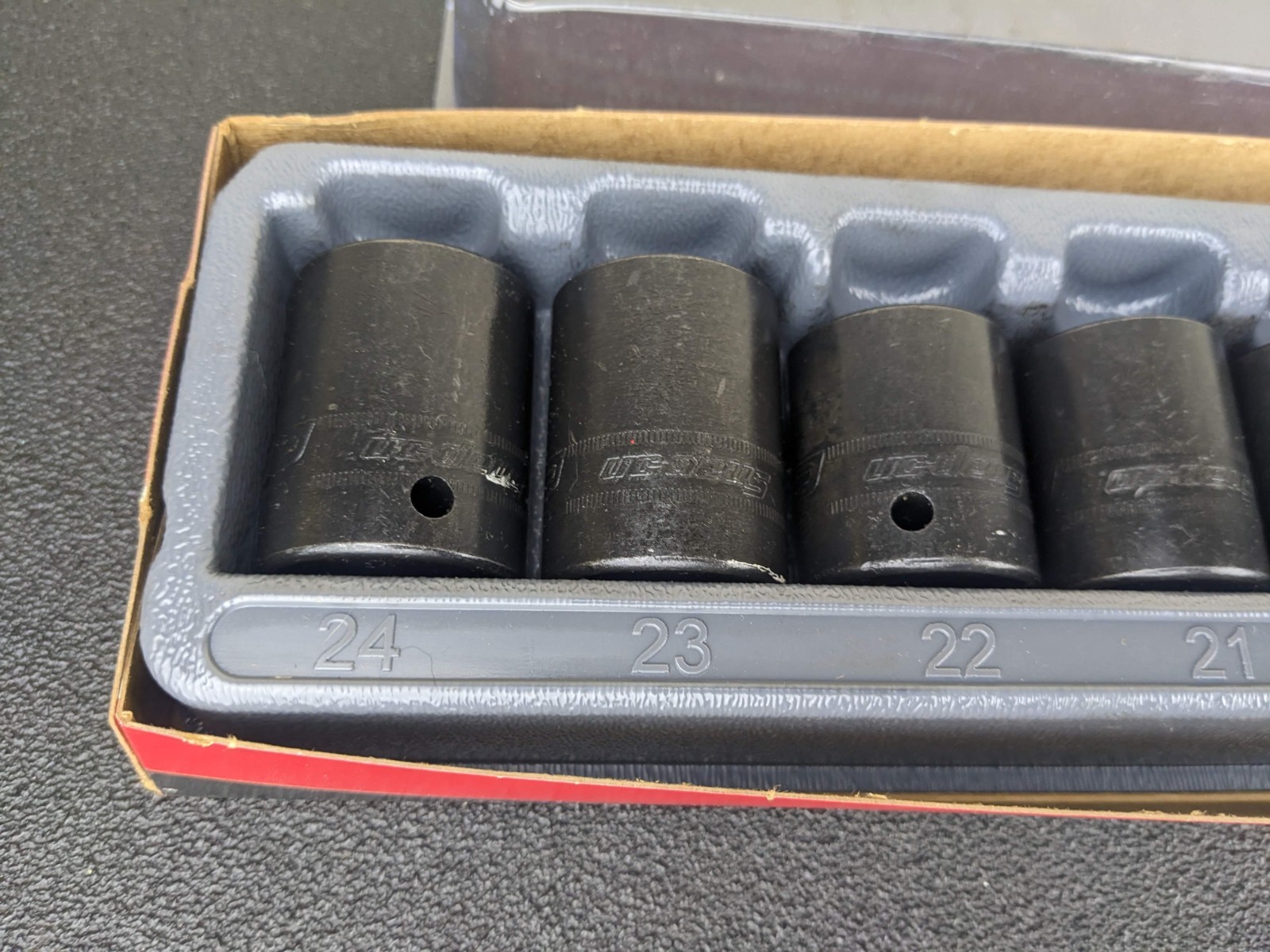 #bm356 Snap On Tools 315IMMYA 15pc 1/2″ Drive Metric Impact Socket Set 10-24mm