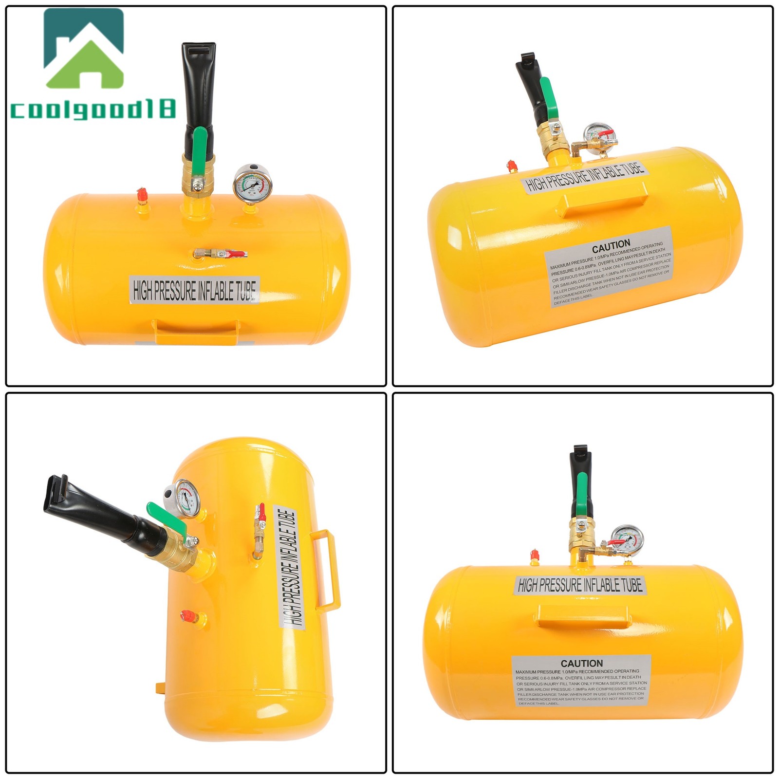 10 Gallon 145Psi Air Tire Bead Seater Blaster Tool Seating Inflator Truck ATV