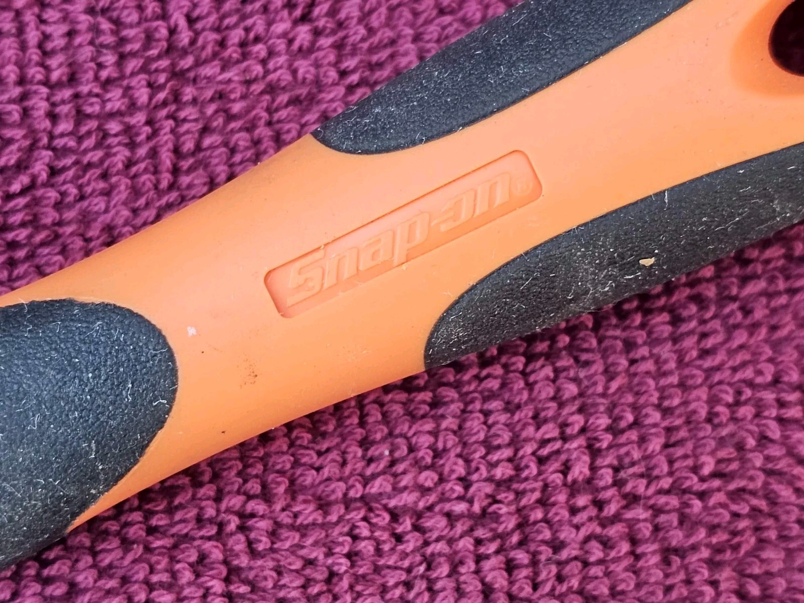 Snap-on Tools 4R Soft Grip Handle File Black and Orange Portugal