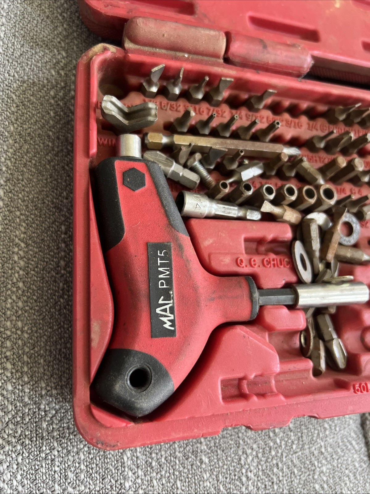 Mac Tools 123 Piece Master Bit Set Preowned Read