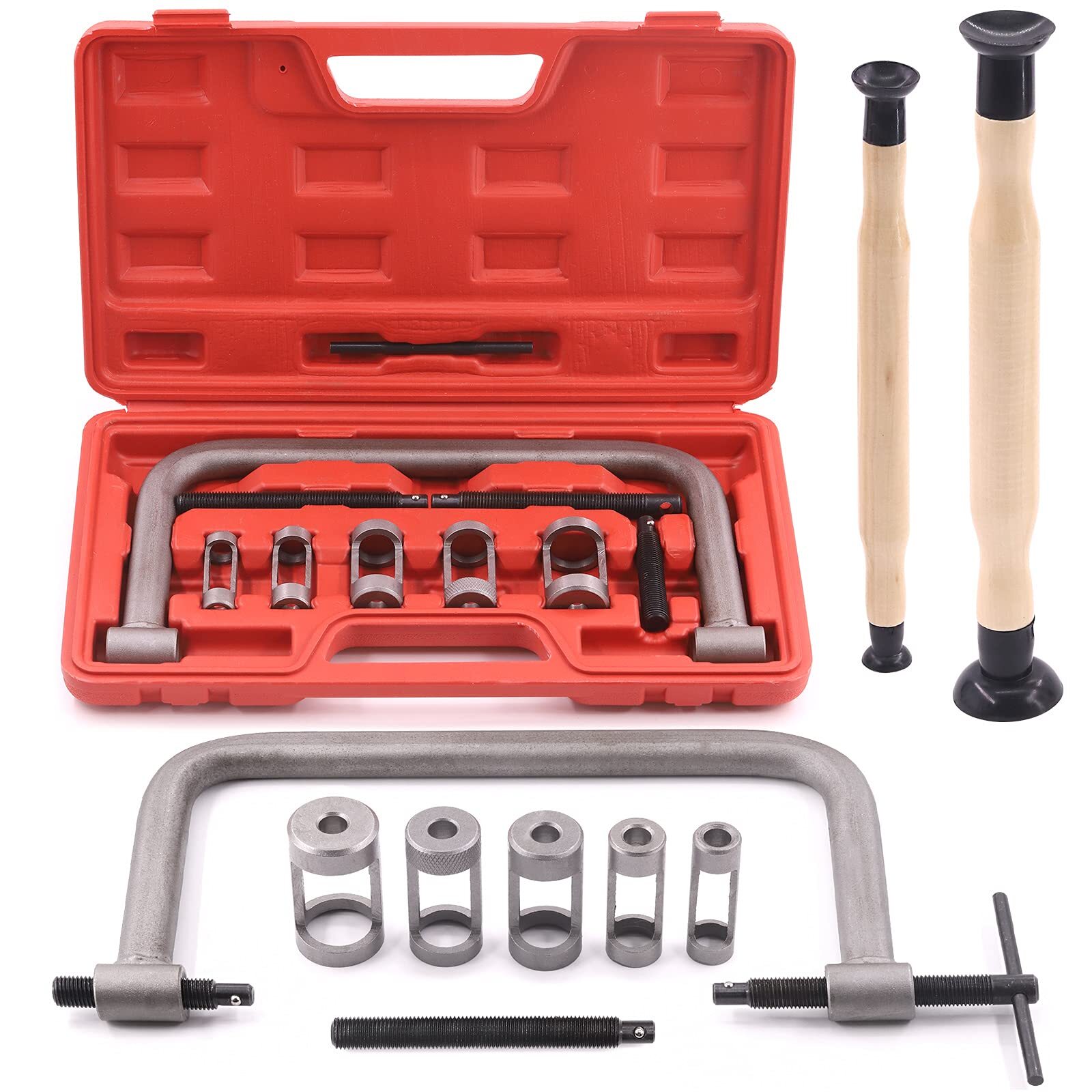 12Pcs Valve Spring Compressor with Valve Lapper Set Auto Compression C-Clamp …