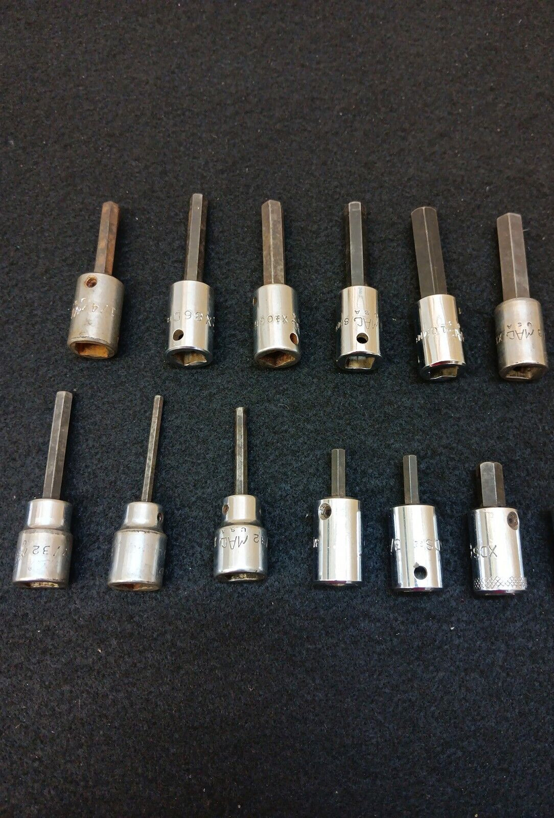 MAC TOOLS 12 PIECE 3/8″ DRIVE ASSORTED METRIC AND SAE ALLEN CHROME SOCKETS
