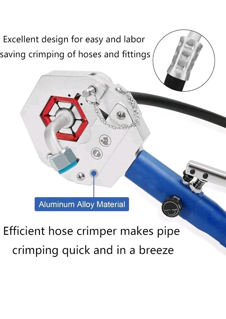 IBOSAD Hydraulic Hose Crimper Hydra-Krimp 71500 Manual A/C Hose Crimper Kit Air