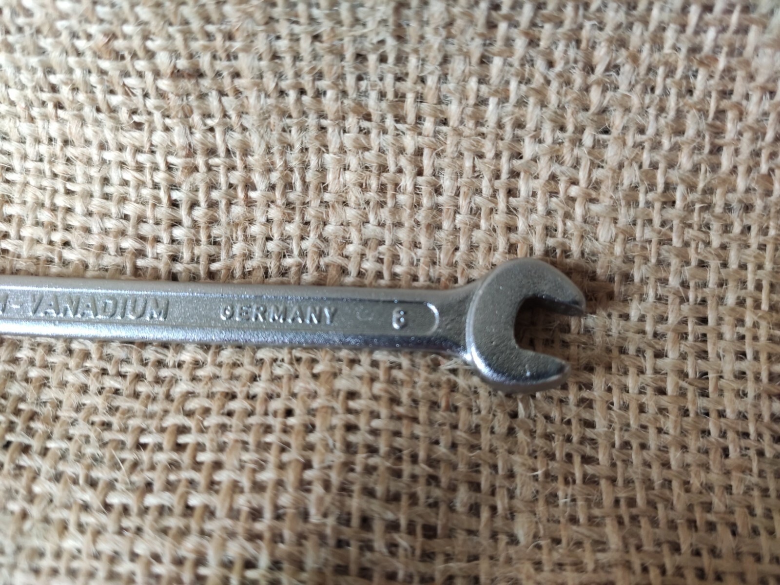 Chrome Vanadium 6mm combination spanner metric mechanics garage German tool NOS