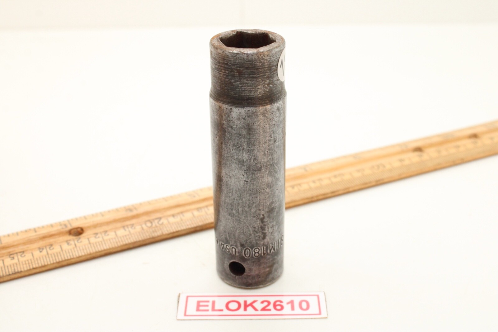 Snap-On Tools SIM180 1/2″ Drive 6 Point SAE 9/16″ Deep Impact Socket USA