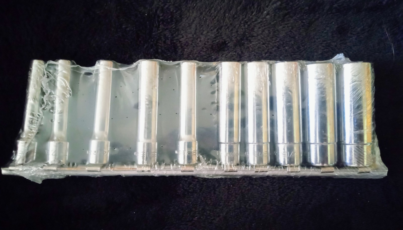 CAT/SNAP-ON USA 213-9965 DEEP WELL 10 pc Socket Set 1/4″ Standard 6 Pt. NEW