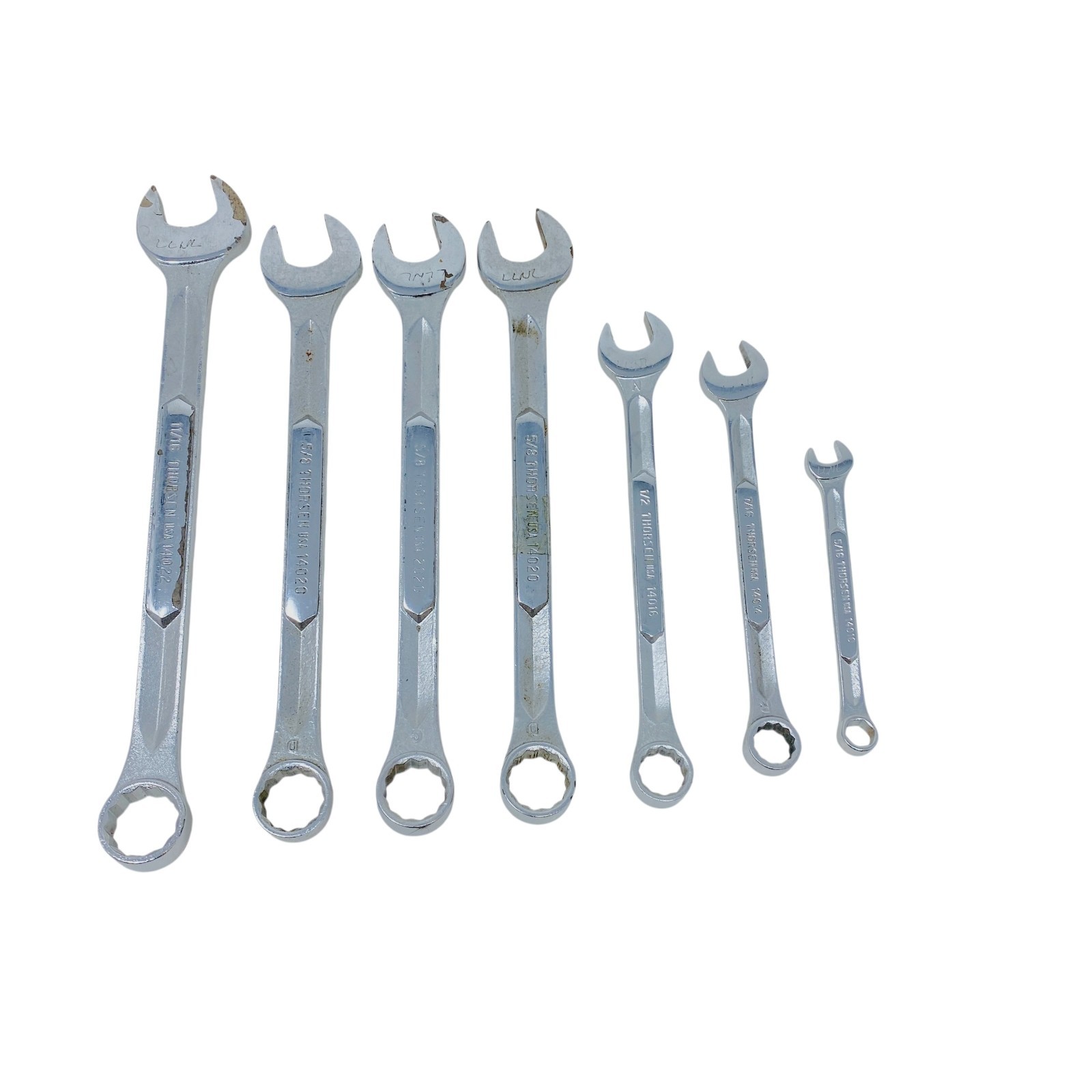 Thorsen USA Combination Wrench Lot Set SAE Mechanics Tools, 7 Pcs