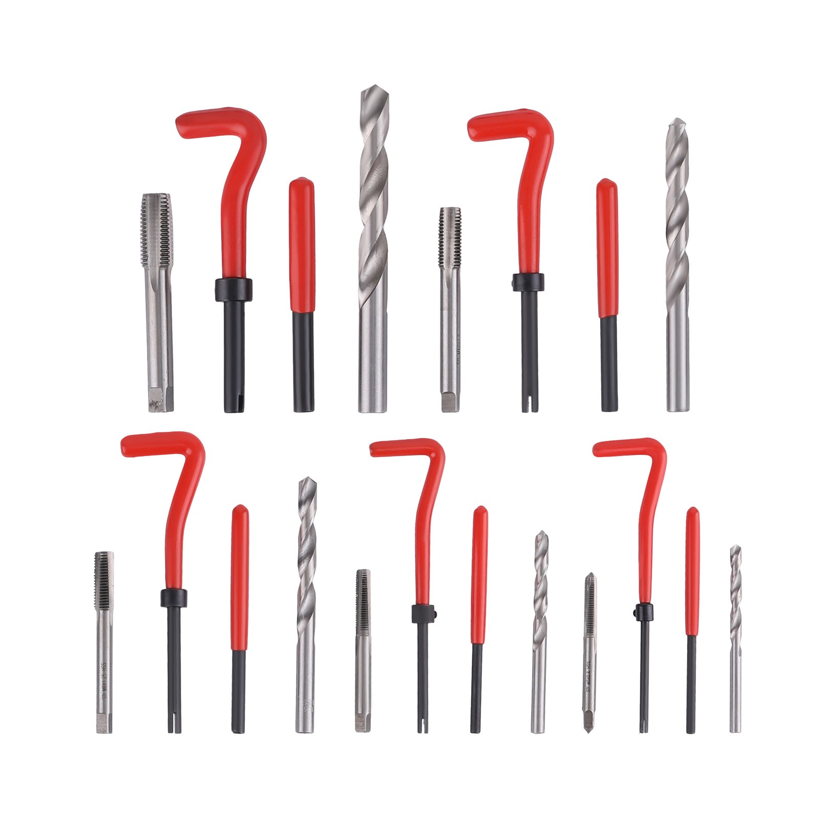 Thread Repair Kit SAE and Metric Helicoil Repair Kit with HSS Drill Bits Inserts