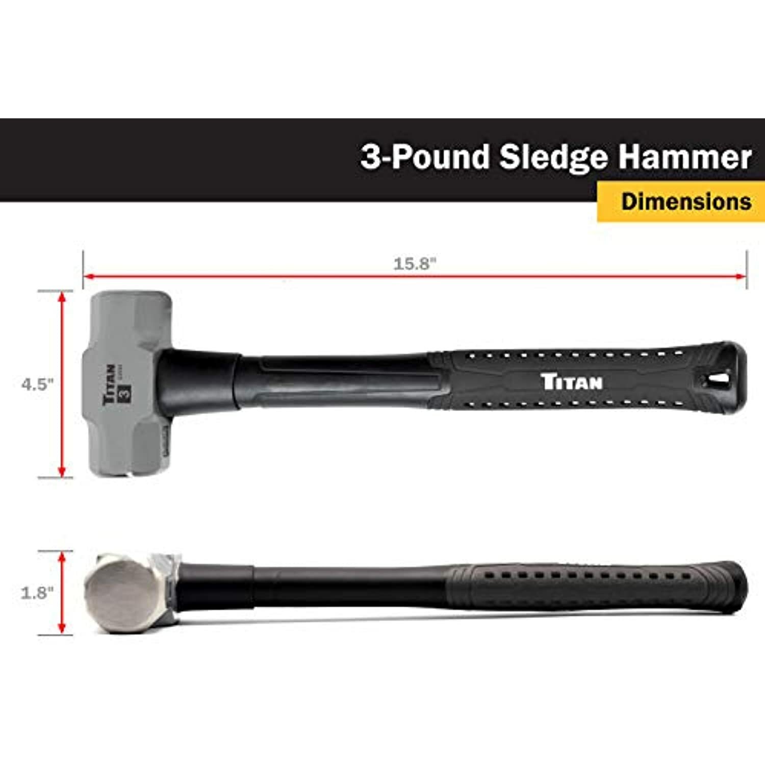 Shop Iron 63000 3 lb. Sledge Hammer