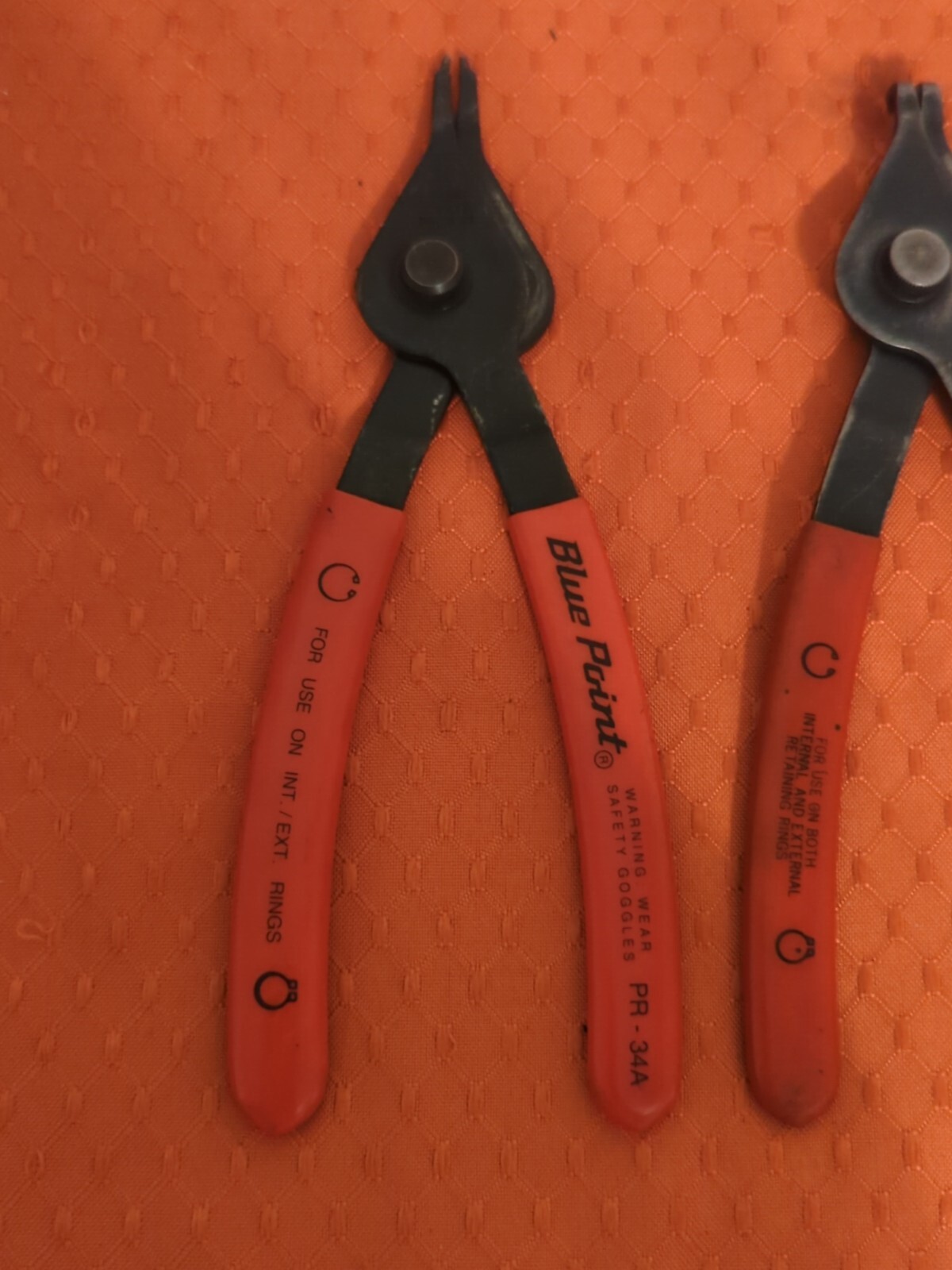 Blue Point PR-34A PR-349A & PR-32A Snap Ring Pliers Set of 3 Snap on