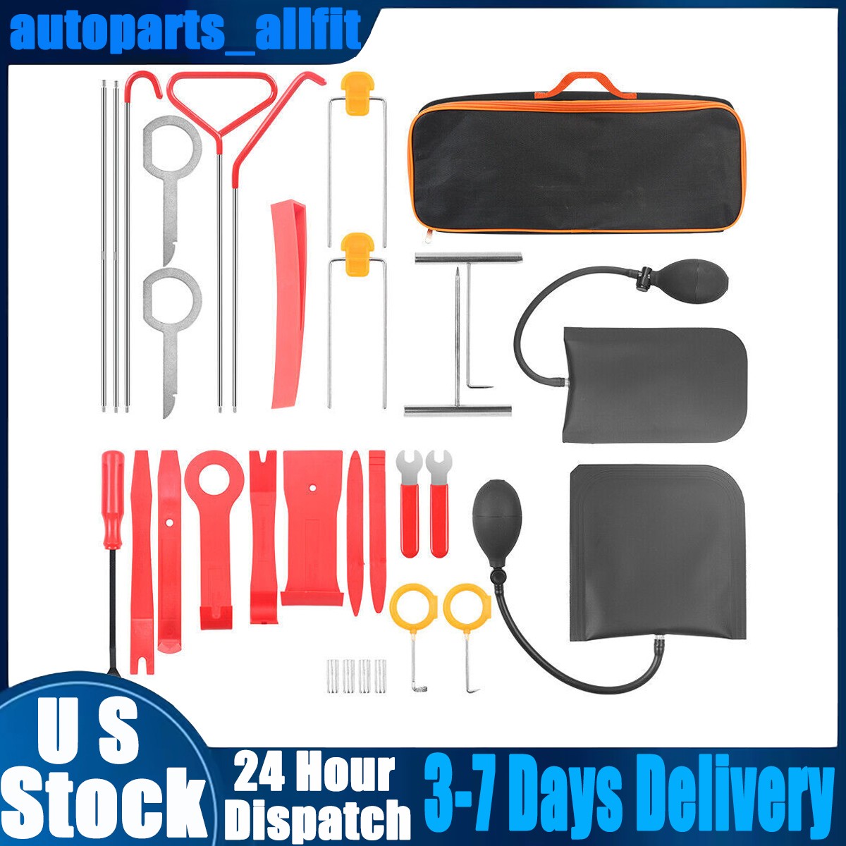31Pcs Auto Car Window Door Emergency Repair Repair Tool Kits US