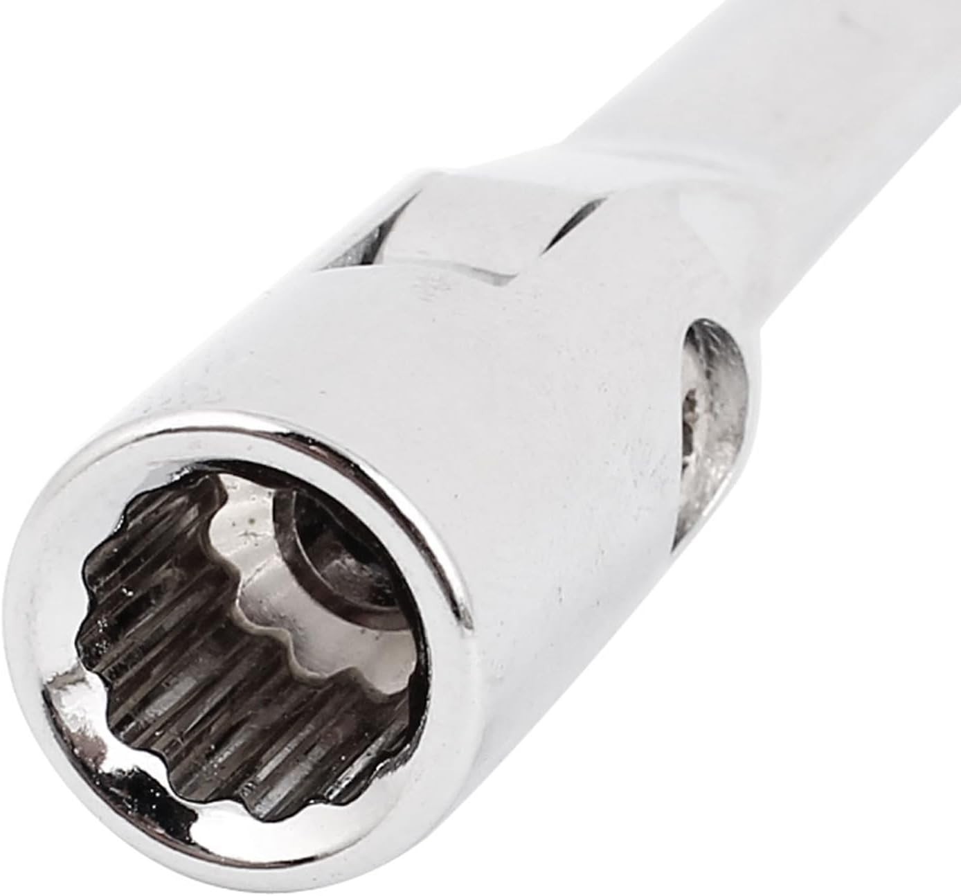 uxcell Auto Car Repairing 8mm Swivel Head Socket Spanner Combination Silver