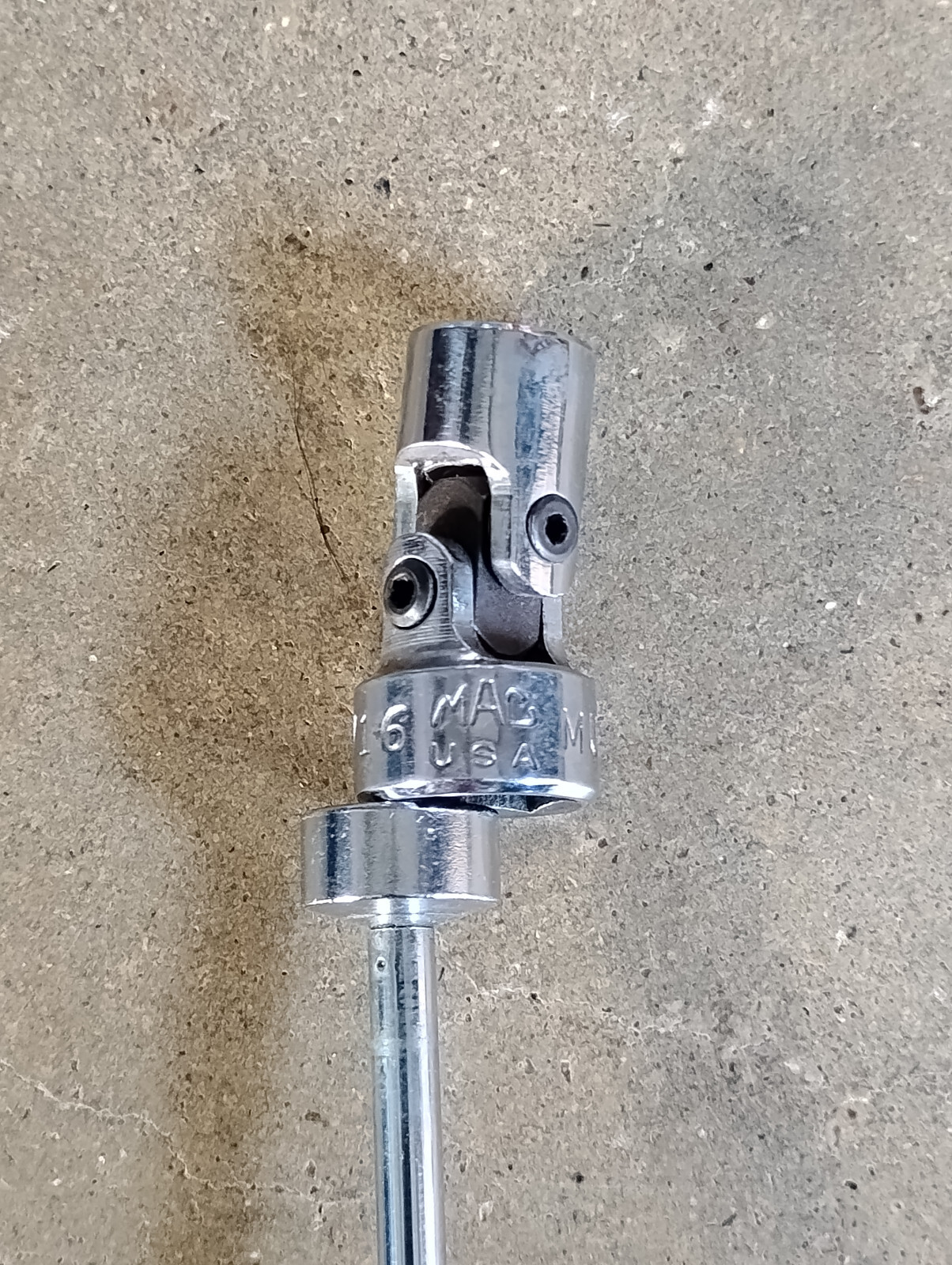 Mac Tools 1/4 Drive 7/16″ 6PT Swivel Chrome Socket MU146 USA Made