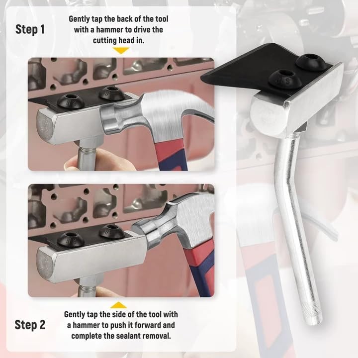 Engine Oil Pan Gasket Separator Tool, Sealant Removal Scraper for Most Vehicles
