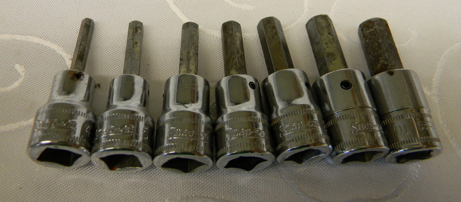 SNAP-ON 3/8″ DRIVE 7PC METRIC HEX BIT SOCKET SET 4-10MM #207EFAMY