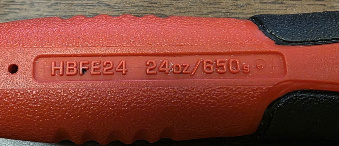 Snap-On HBFE24 24 oz Soft Grip Dead Blow Hammer (Red)