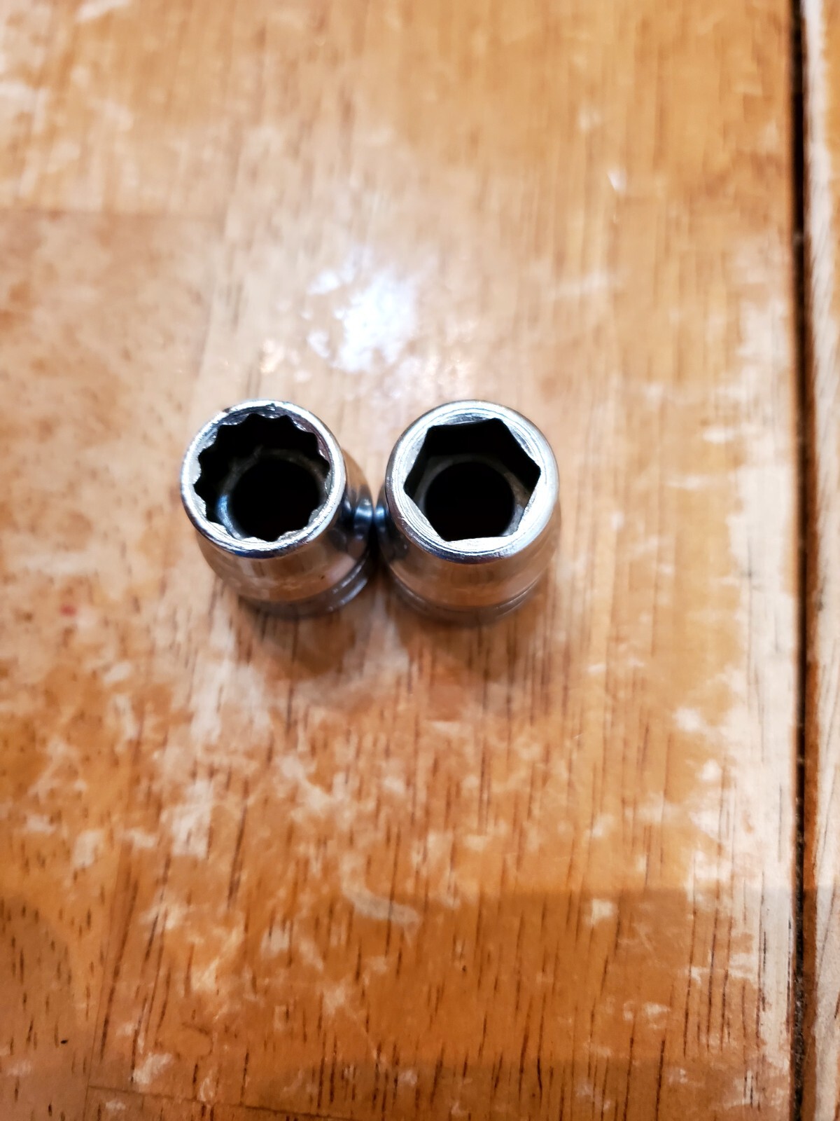 Snap On 3/8″ Drive 3/8″ 6&12PT Shallow Chrome Sockets Lot Of 2
