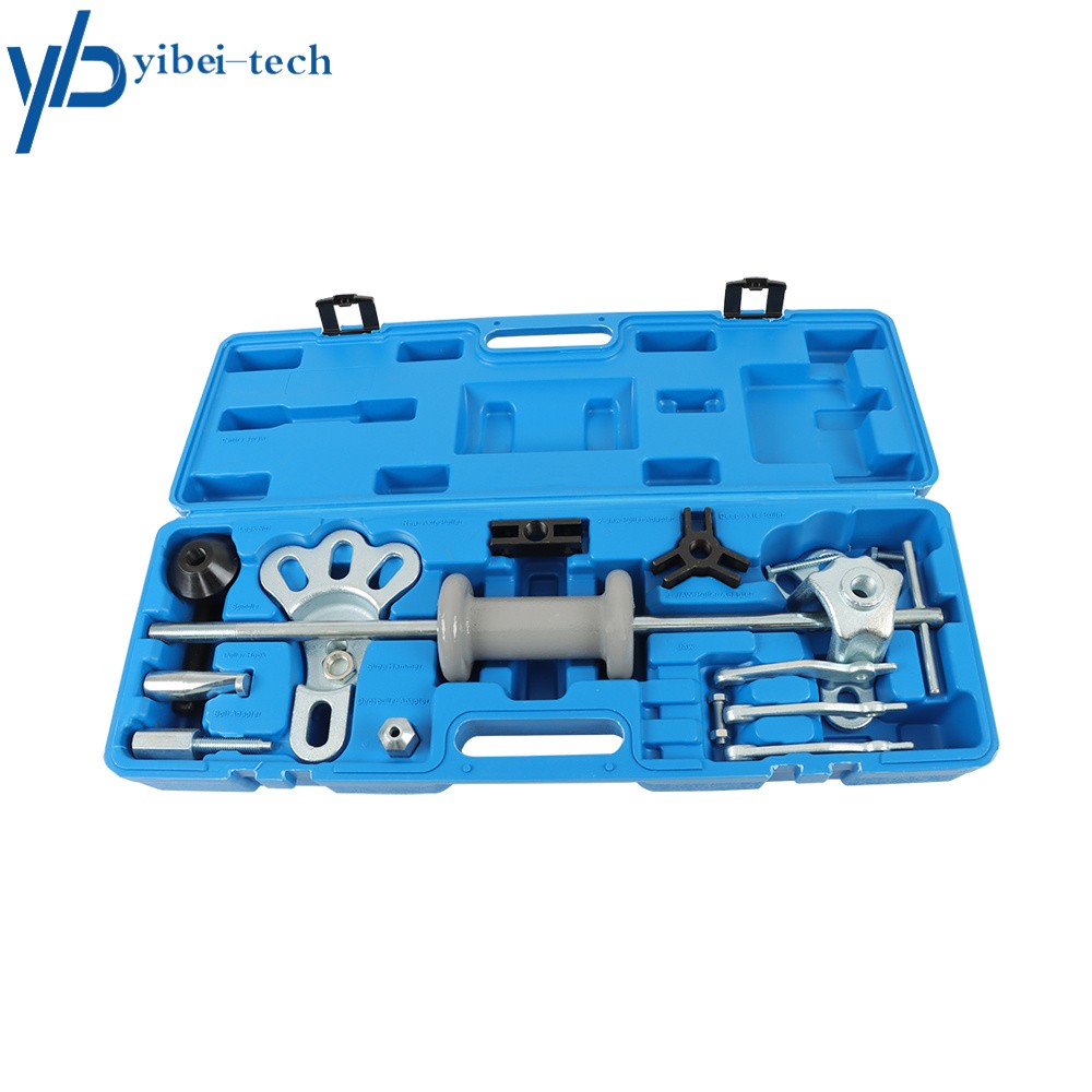 17Pcs Auto Set Slide Hammer Dent Puller Tool Kit Wrench Adapter Axle Bearing Hub