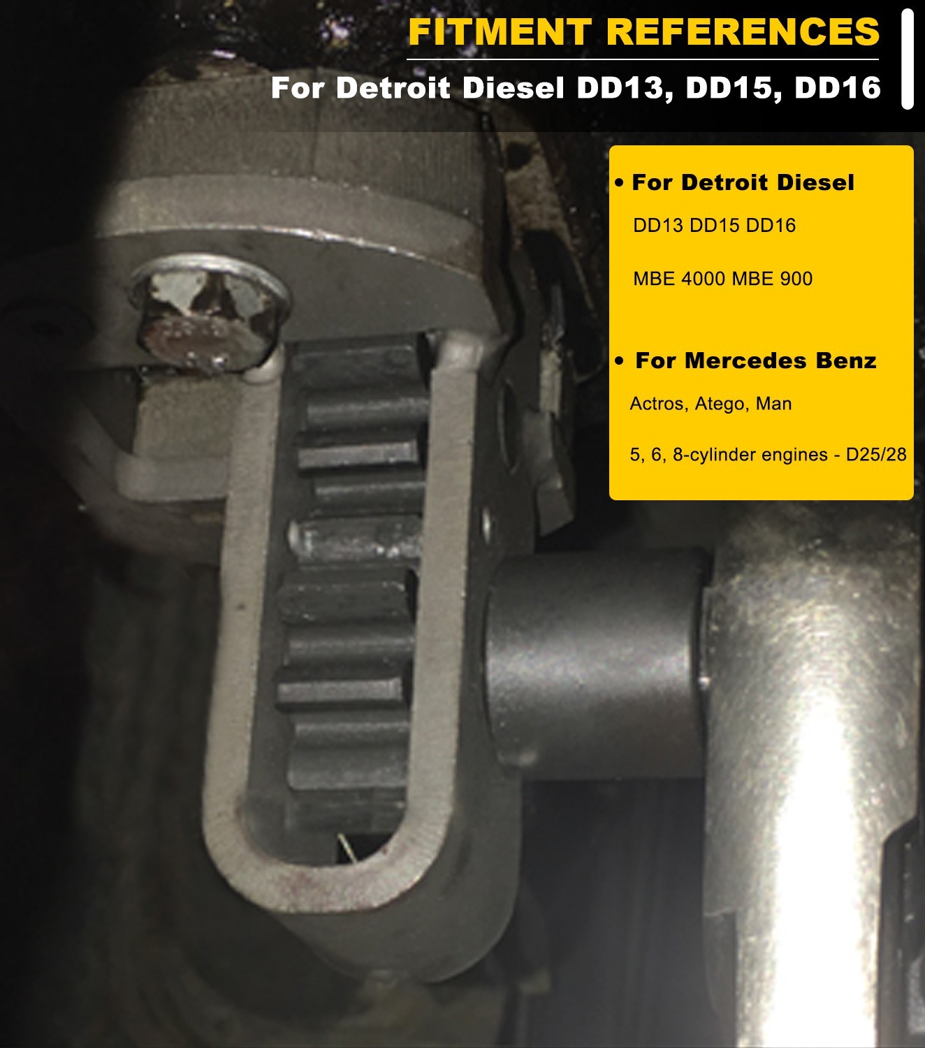 J-46392 Engine Barring Tool for Detroit Diesel DD13, DD15, DD16, MBE4000, MBE900