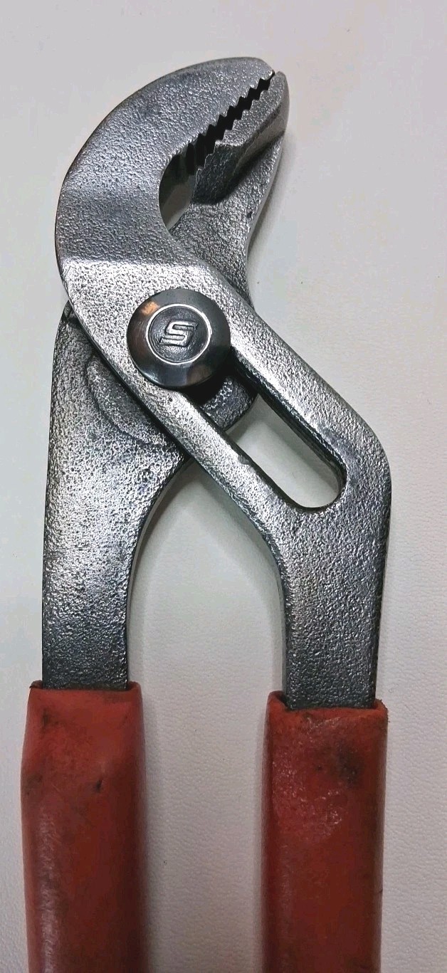SNAP ON 91ACP 9″ Slip Joint Pliers USA Red Handle Adjustable Channel Lock