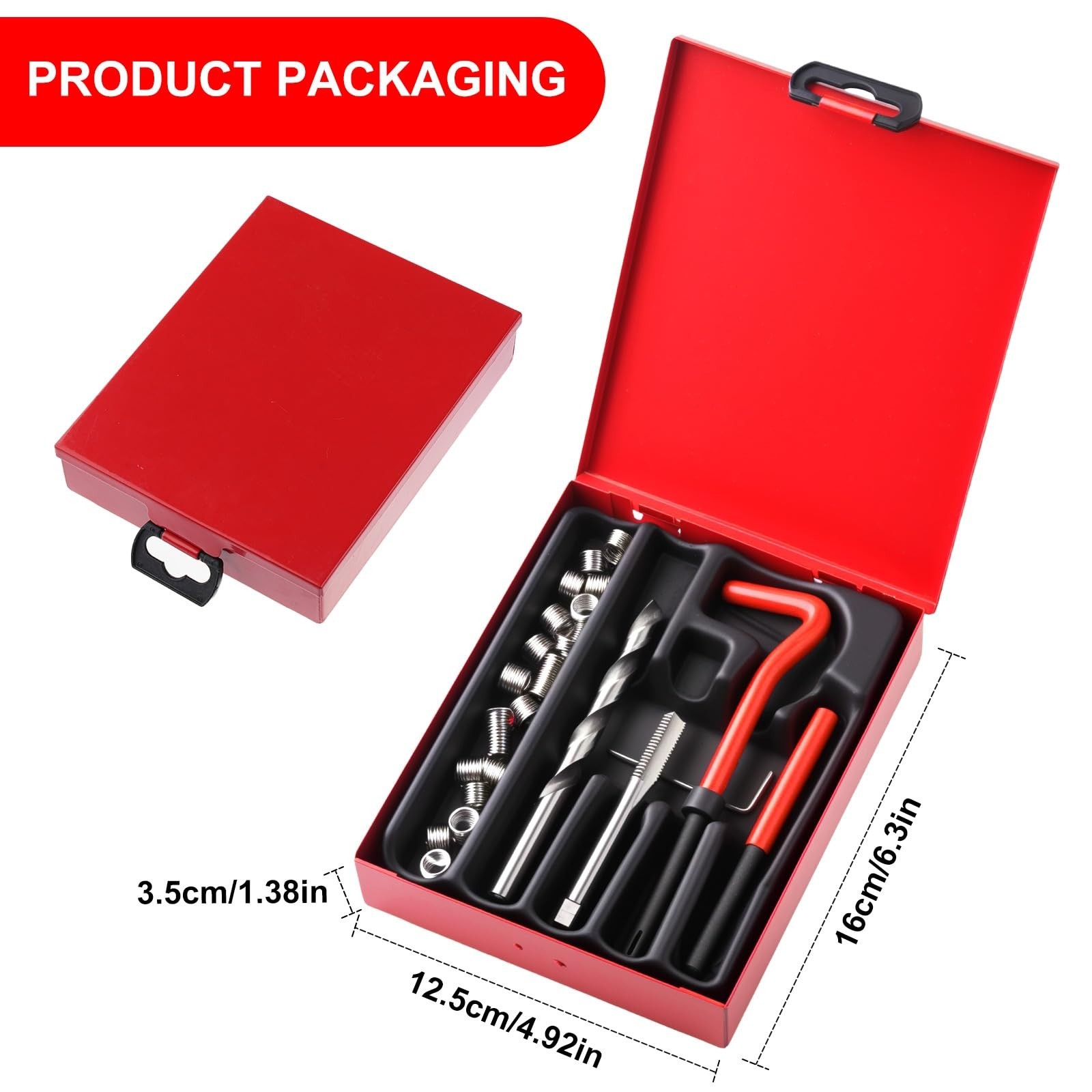 Metric Thread Repair Kit M6X1.0mm | HSS Drill Bits & Inserts for Damaged Threads